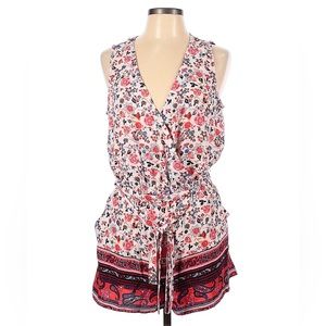 Sleeveless Plunge Romper